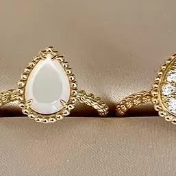Pear Ring — Mother of Pearl, Yellow Gold — view 1 of 2