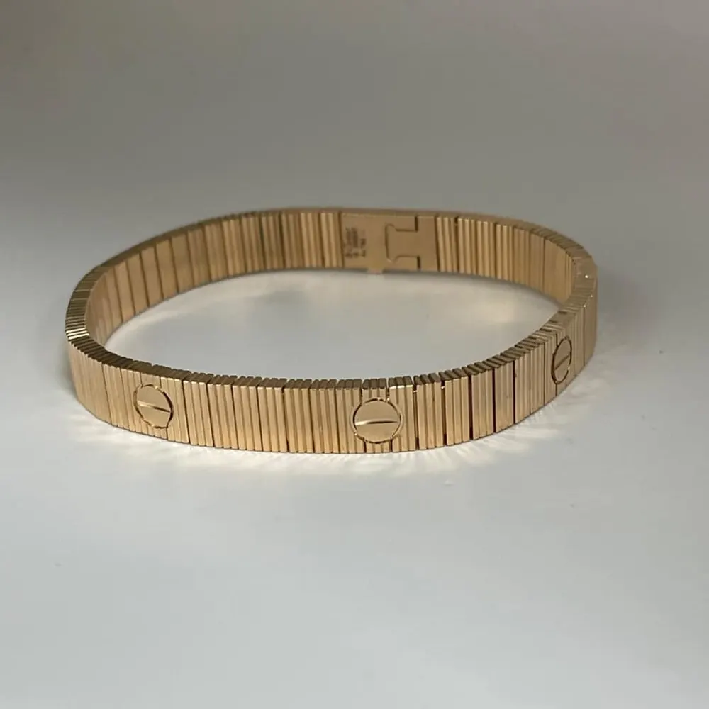 Fluted Screw Bangle — Rose Gold — view 1 of 5