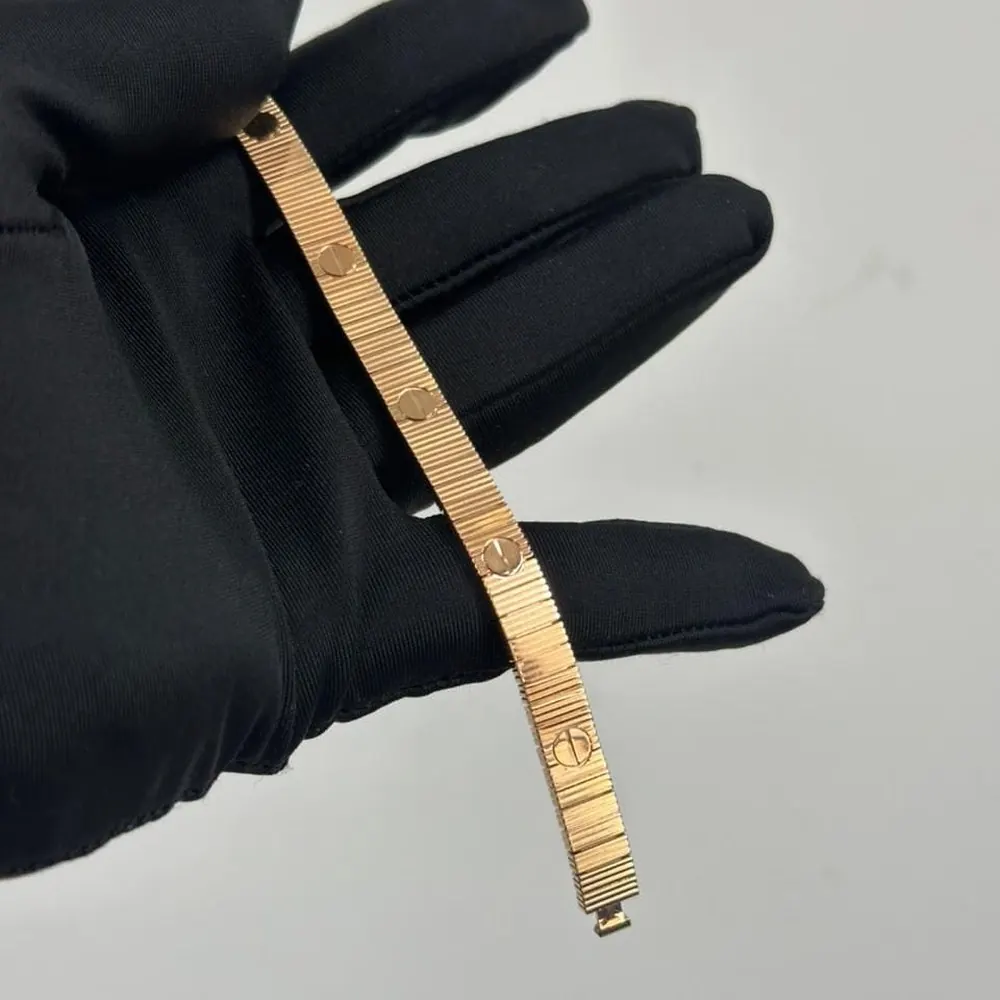 Fluted Screw Bangle — Rose Gold — view 4 of 5