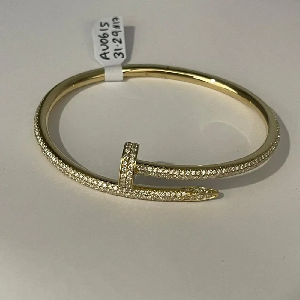 Nail Bangle — Full Pavé
