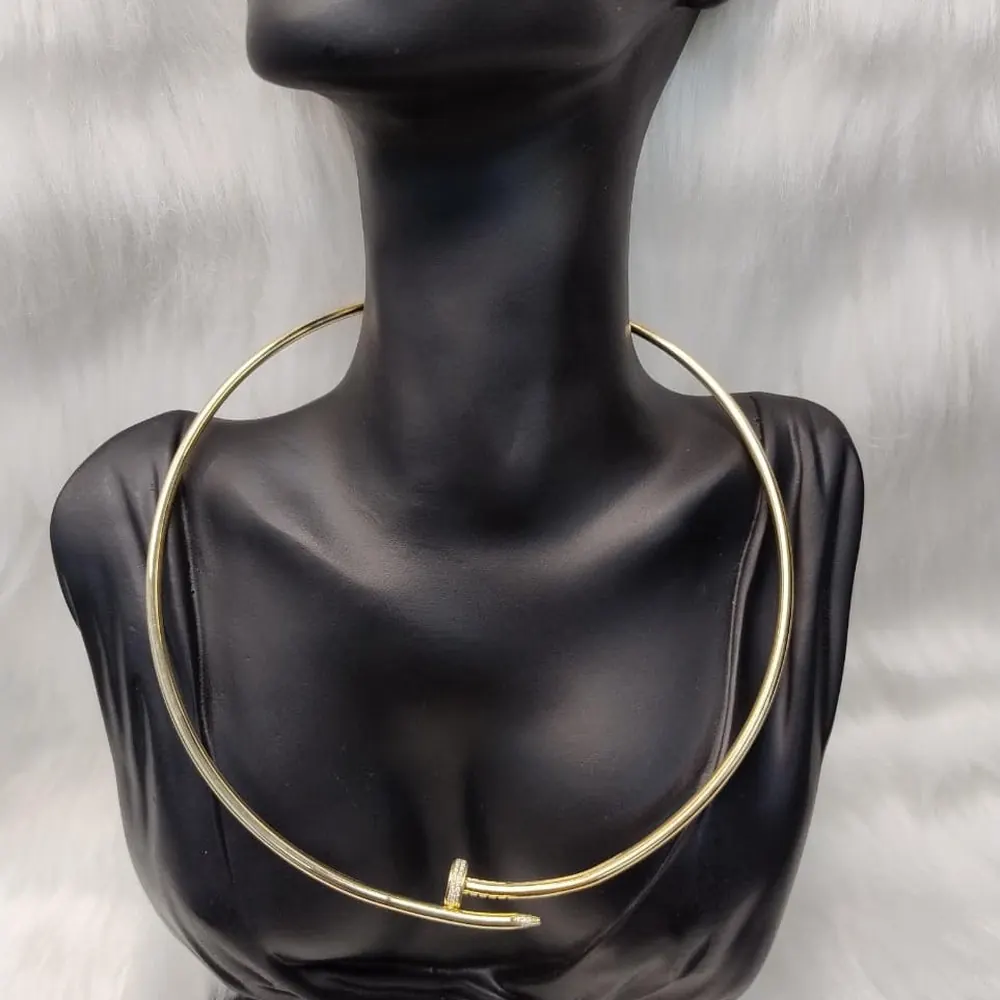 Nail Collar Necklace — Yellow Gold — view 1 of 3