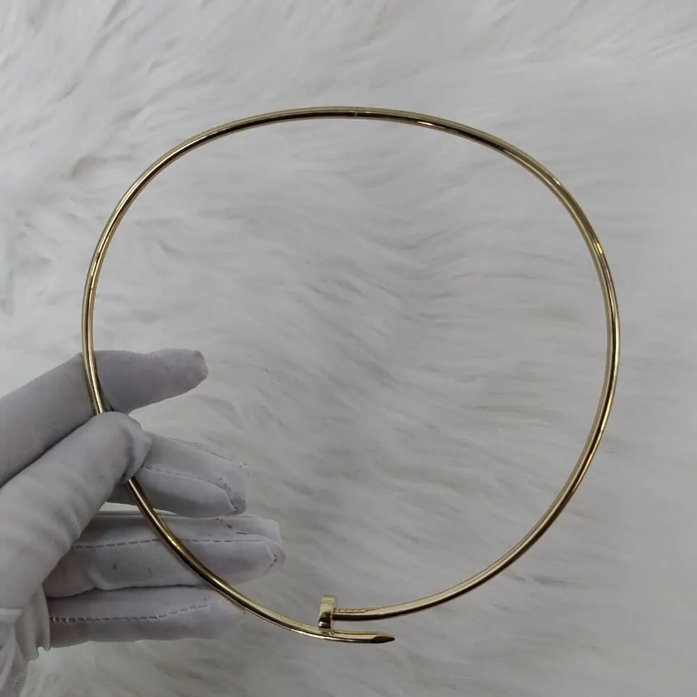 Nail Collar Necklace — Yellow Gold — view 2 of 3
