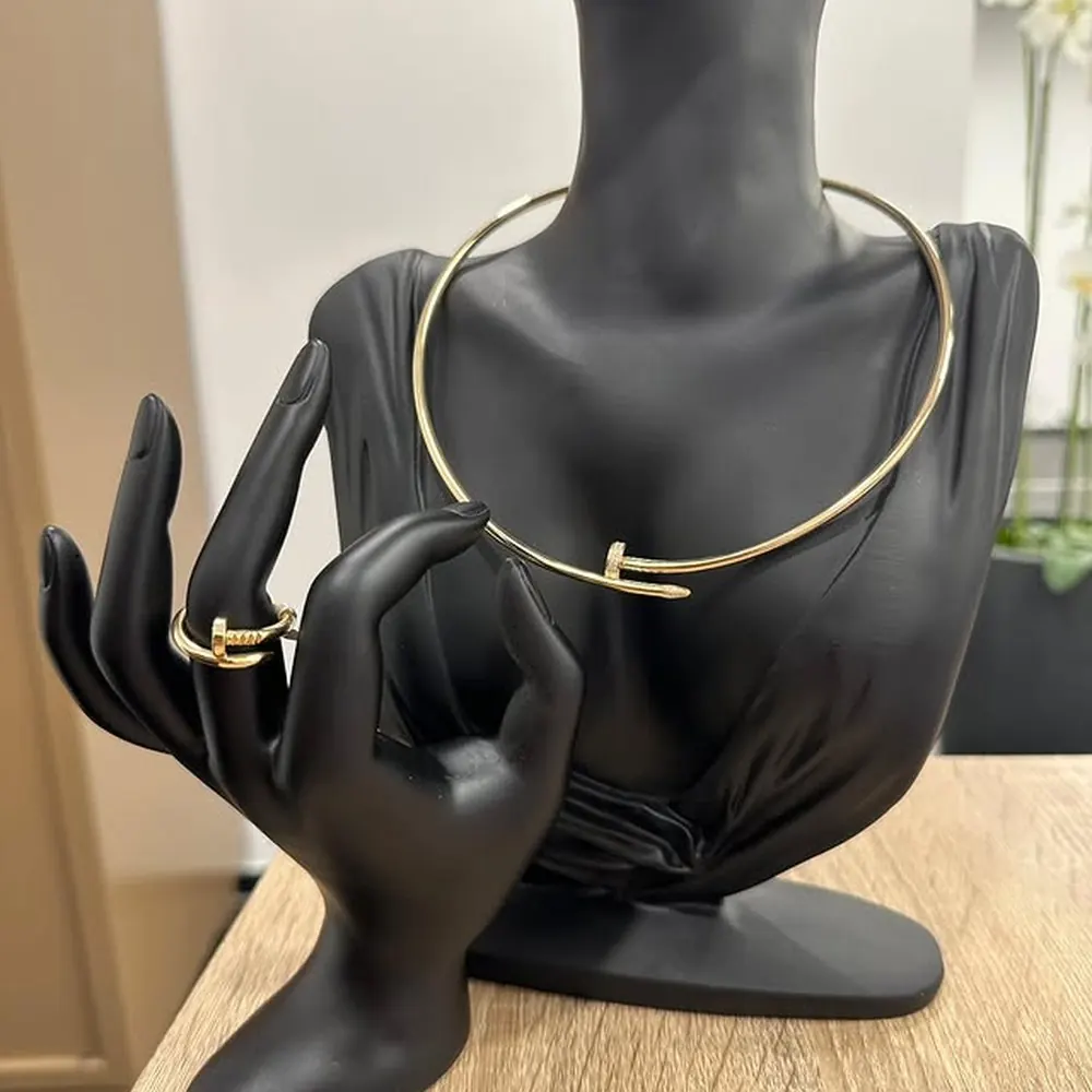 Nail Collar Necklace — Yellow Gold — view 3 of 3