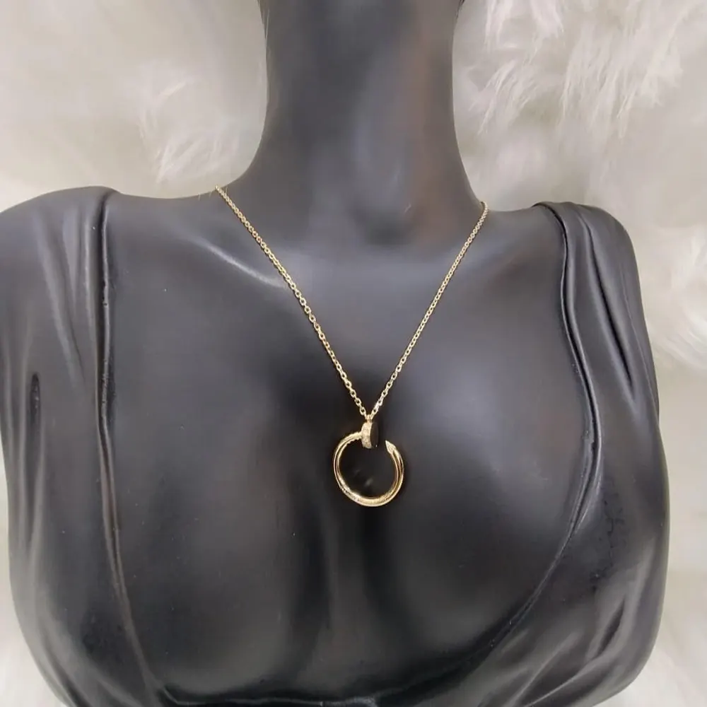 Nail Pendant — Yellow Gold