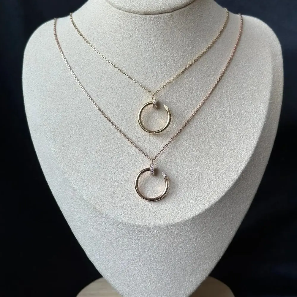 Nail Pendant — Rose & Yellow Gold