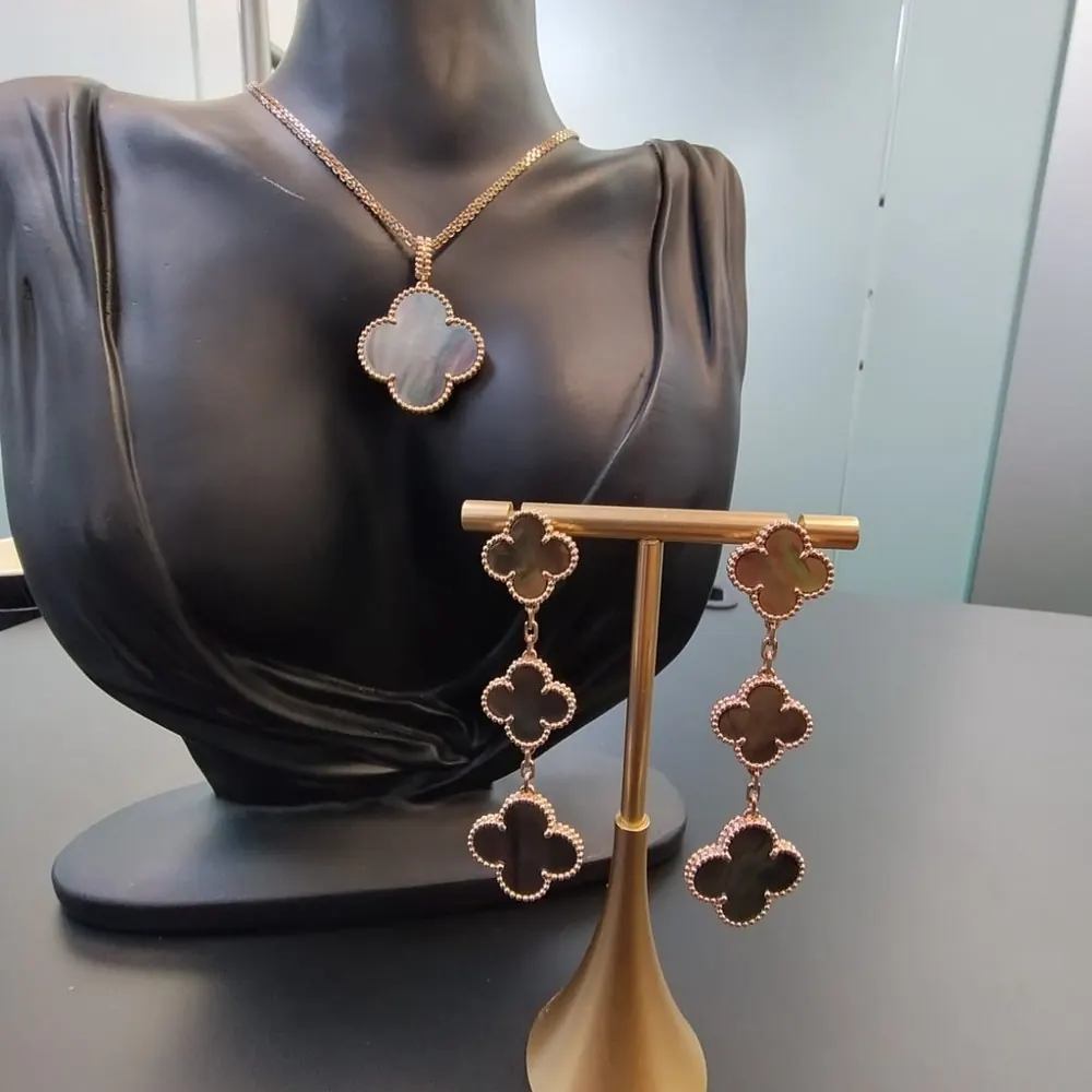 Clover Drop Earrings — 3 Motif — view 1 of 2