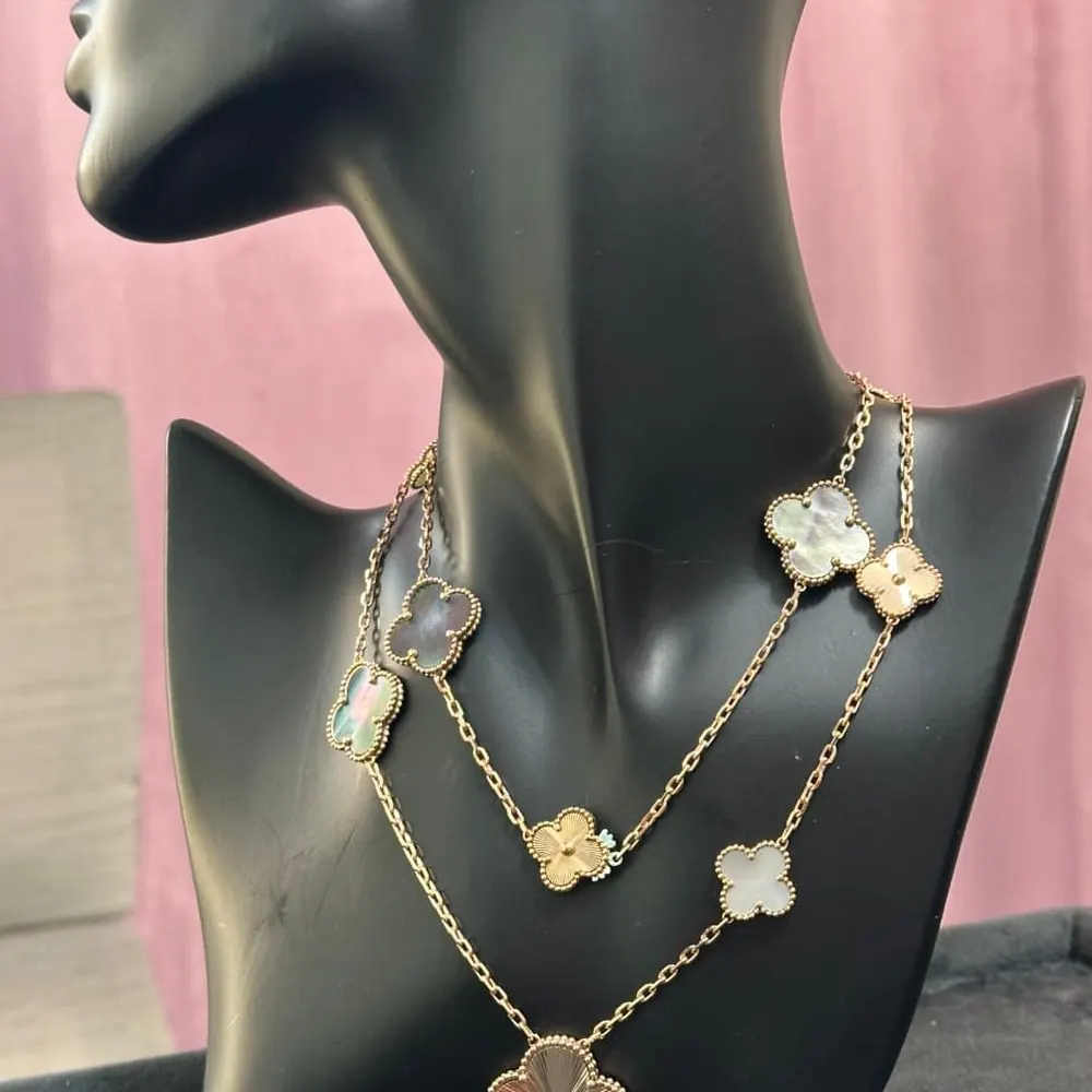 Clover Long Necklace — 20 Motif — view 1 of 2