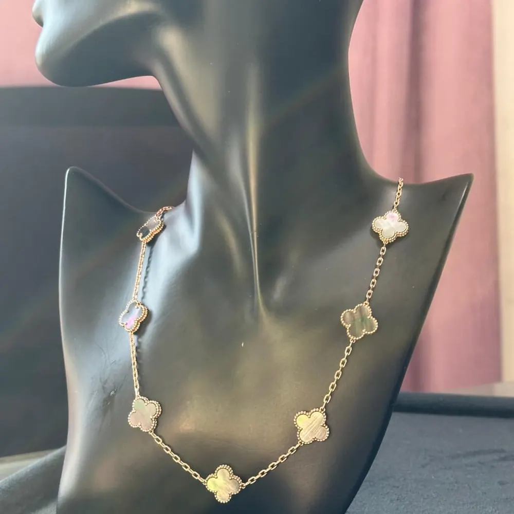 Clover Long Necklace — 20 Motif — view 2 of 2