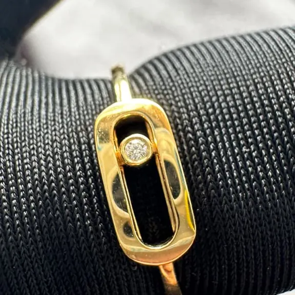 Solo Slider Ring — Polished Yellow Gold