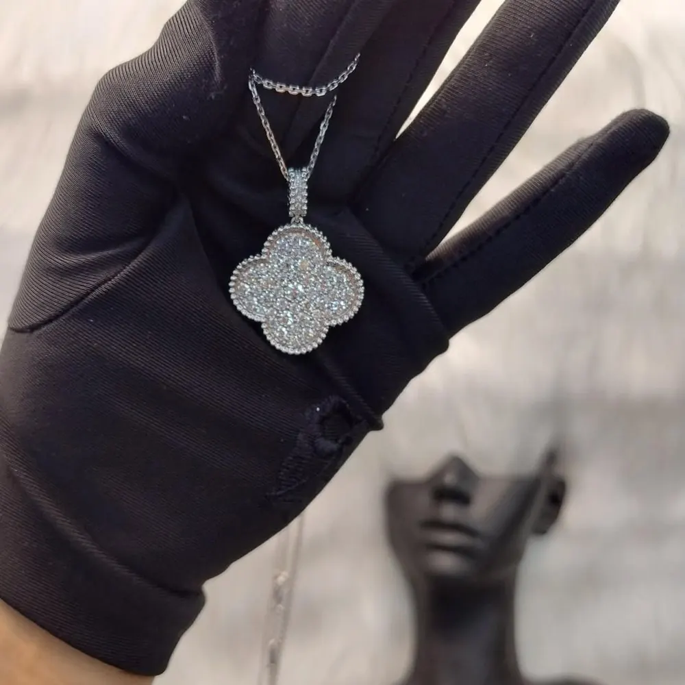 Pavé Clover Pendant — view 1 of 3