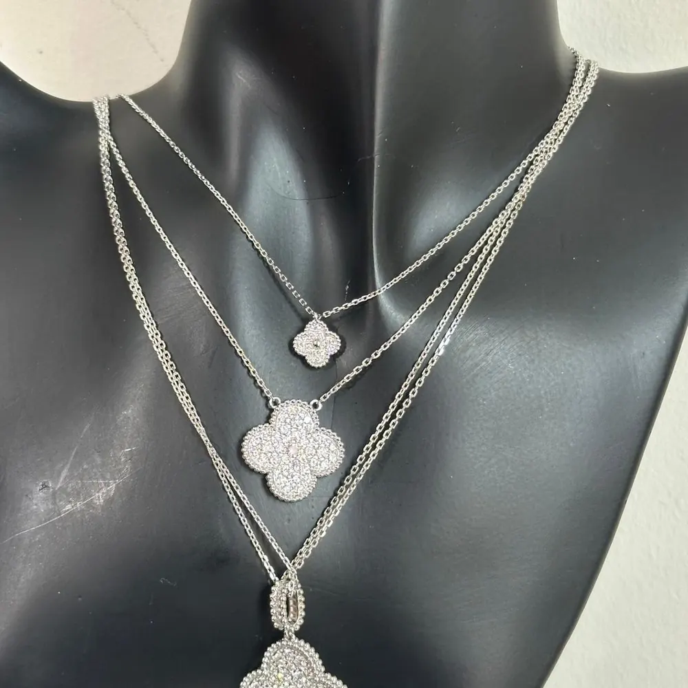 Pavé Clover Pendant — view 2 of 3