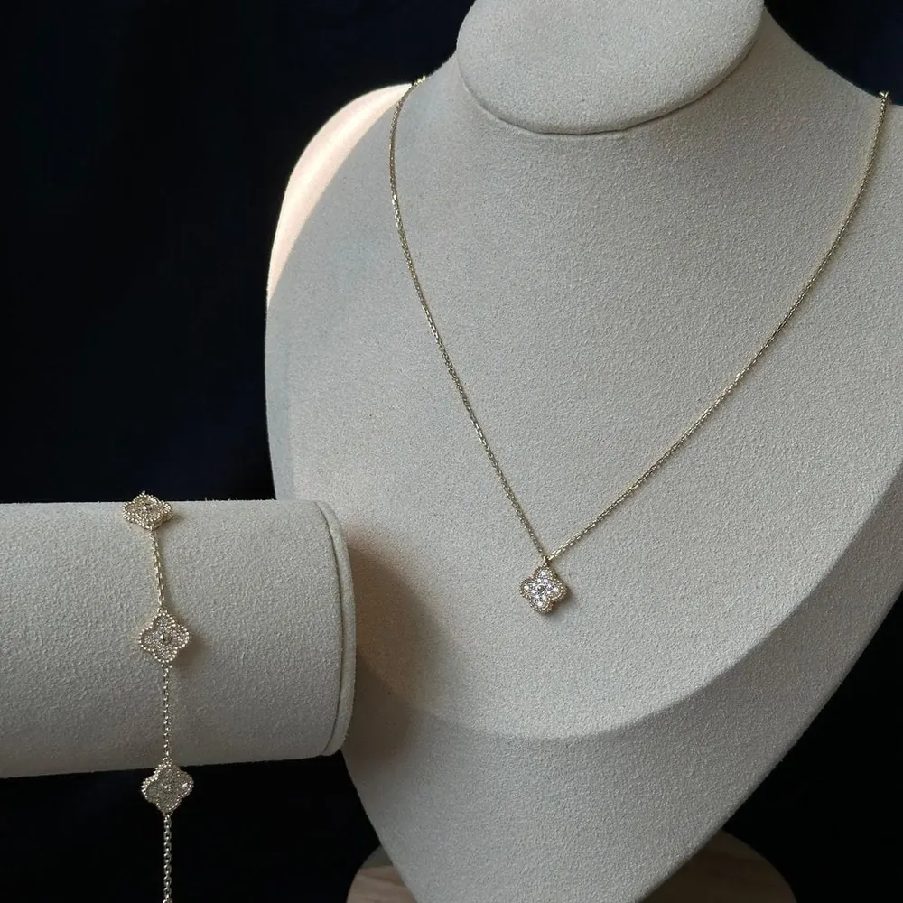 Pavé Clover Pendant — view 3 of 3