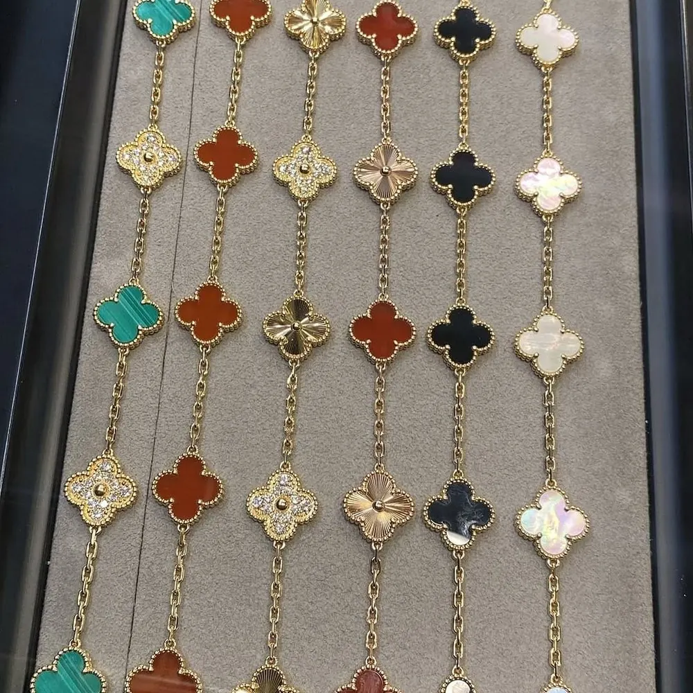 Clover Bracelet 5 Motif — Carnelian — view 2 of 2