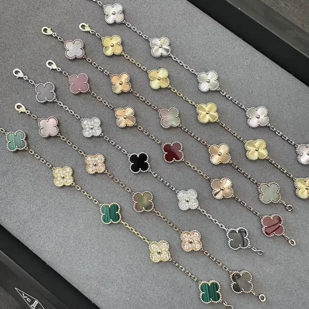 Clover Bracelet 5 Motif — Mother of Pearl — view 2 of 2