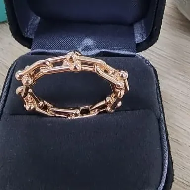 Ball-Link Ring — Rose Gold — view 2 of 3