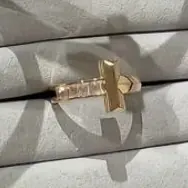T-Bar Baguette Ring — Yellow Gold — view 1 of 2